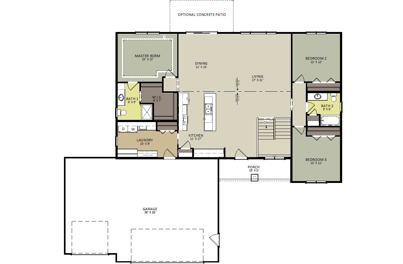 Rockport First Floor Floor Plan